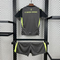 Bayern Munich 2025-26 Blackn Goalkeeper Kids Kit S-XXL