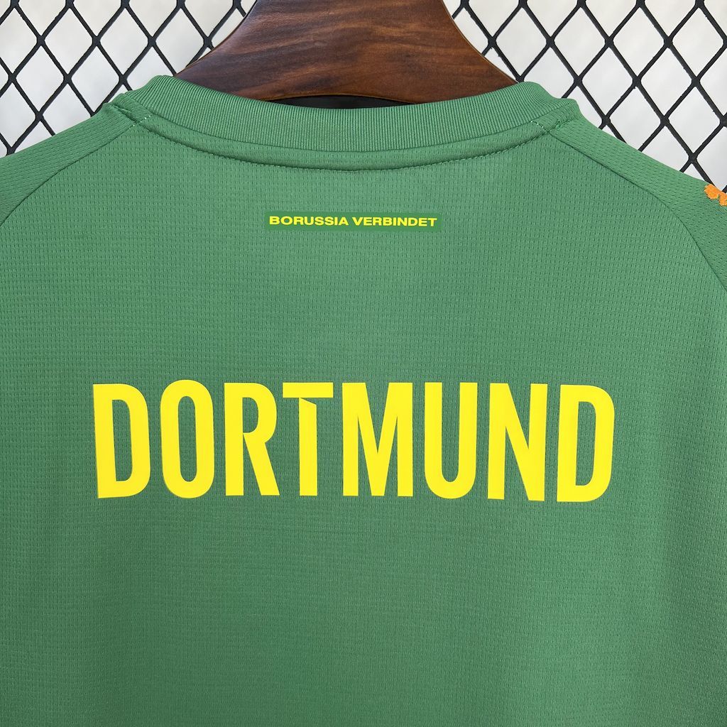 Borussia Dortmund 2024-25 Goalkeeper Green Football Jersey S-XXL
