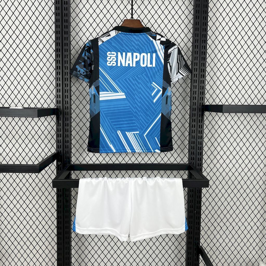 Napoli 2024-25 Coca-Cola Joint edition Kids Kit S-XXL