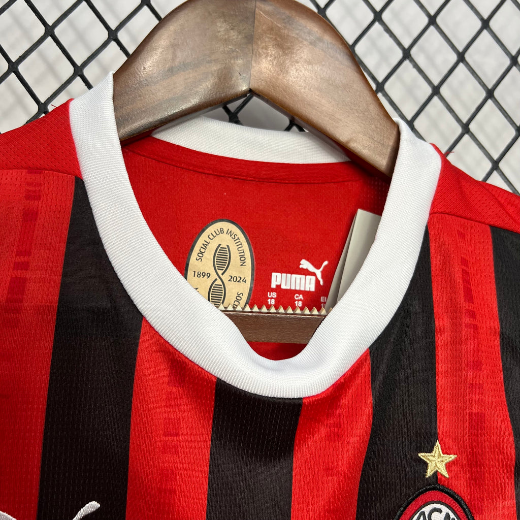 AC Milan 2024-25 Home Kids Kit S-XXL