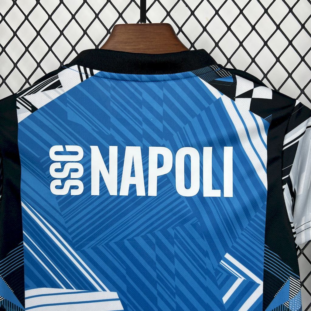 Napoli 2024-25 Coca-Cola Joint edition Kids Kit S-XXL