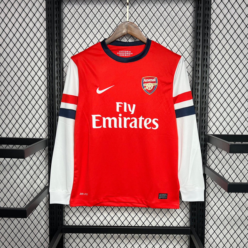 Arsenal 2012-13 Home Long Sleeves Retro Jersey