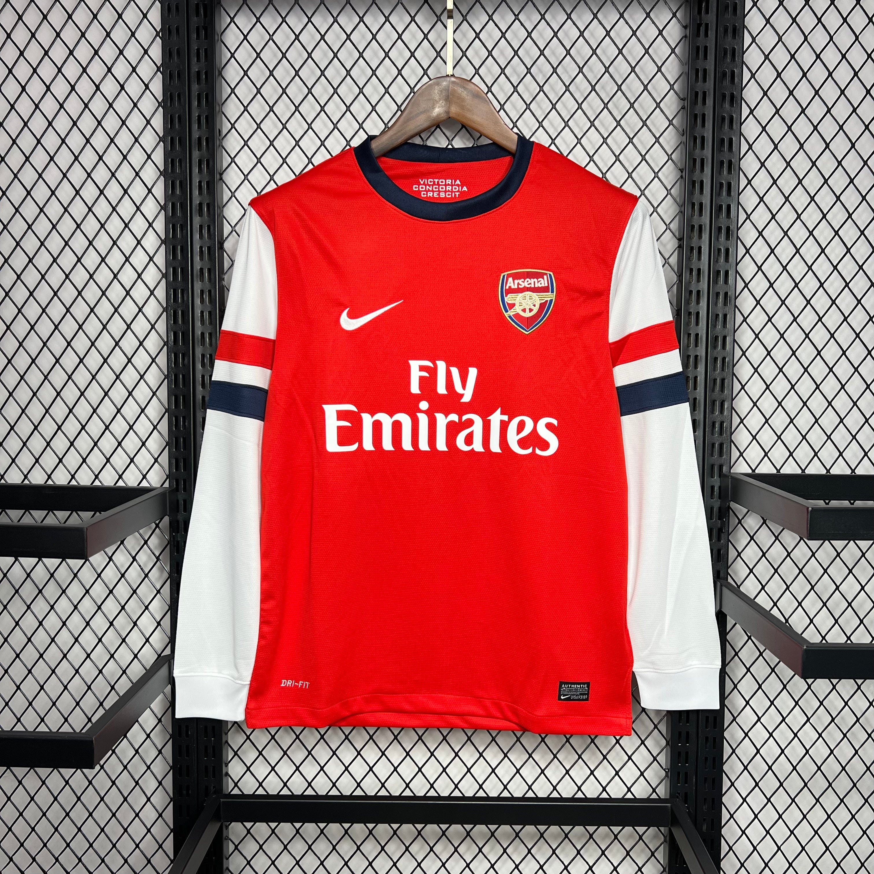 Arsenal 2012-13 Home Long Sleeves Retro Jersey