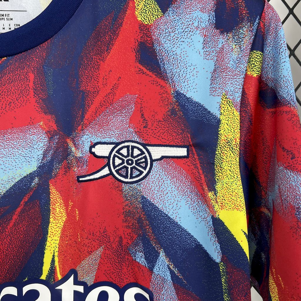 Arsenal 2025-26 Colorful Pre-Match Training Football Jersey