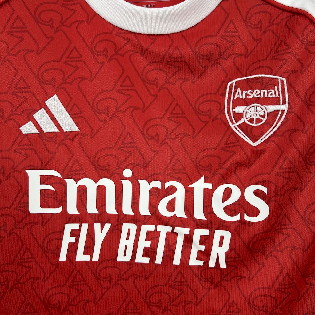 Arsenal 2025-26 Home Kids Kit