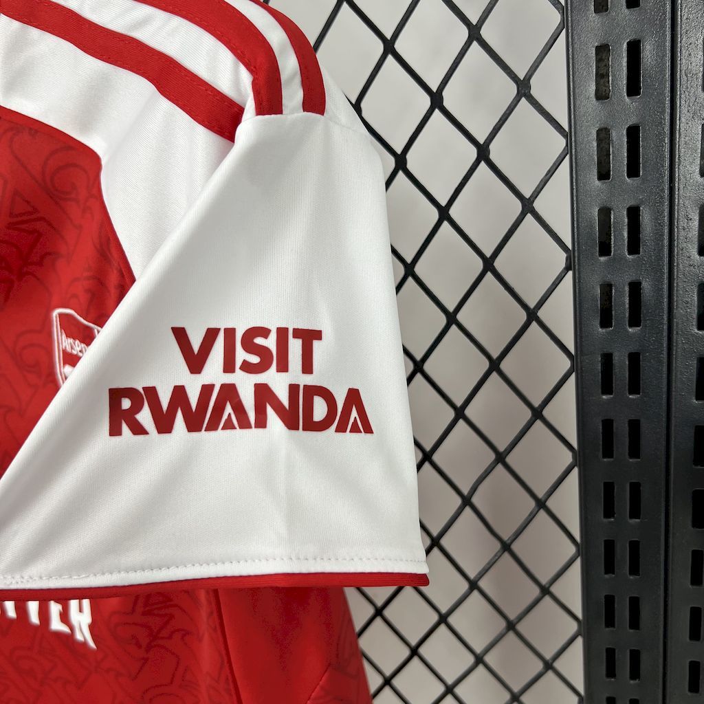 Arsenal 2025-26 Home Kids Kit