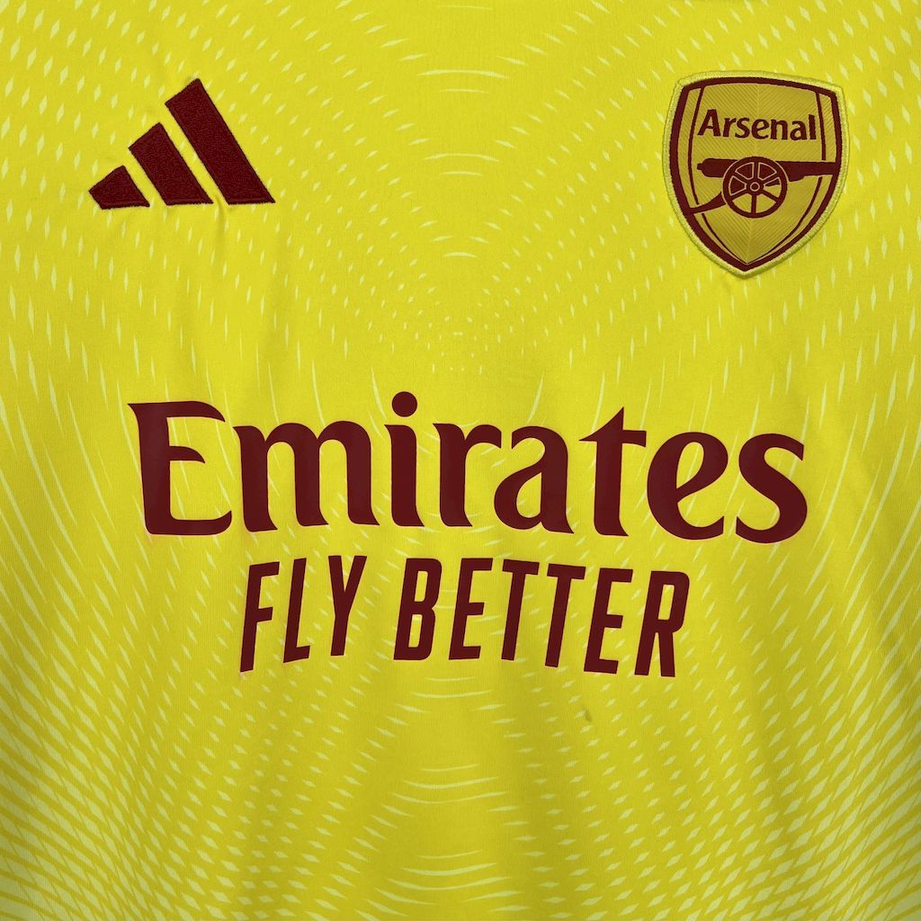 Arsenal 2025-26 Yellow Goalkeeper Football Jersey