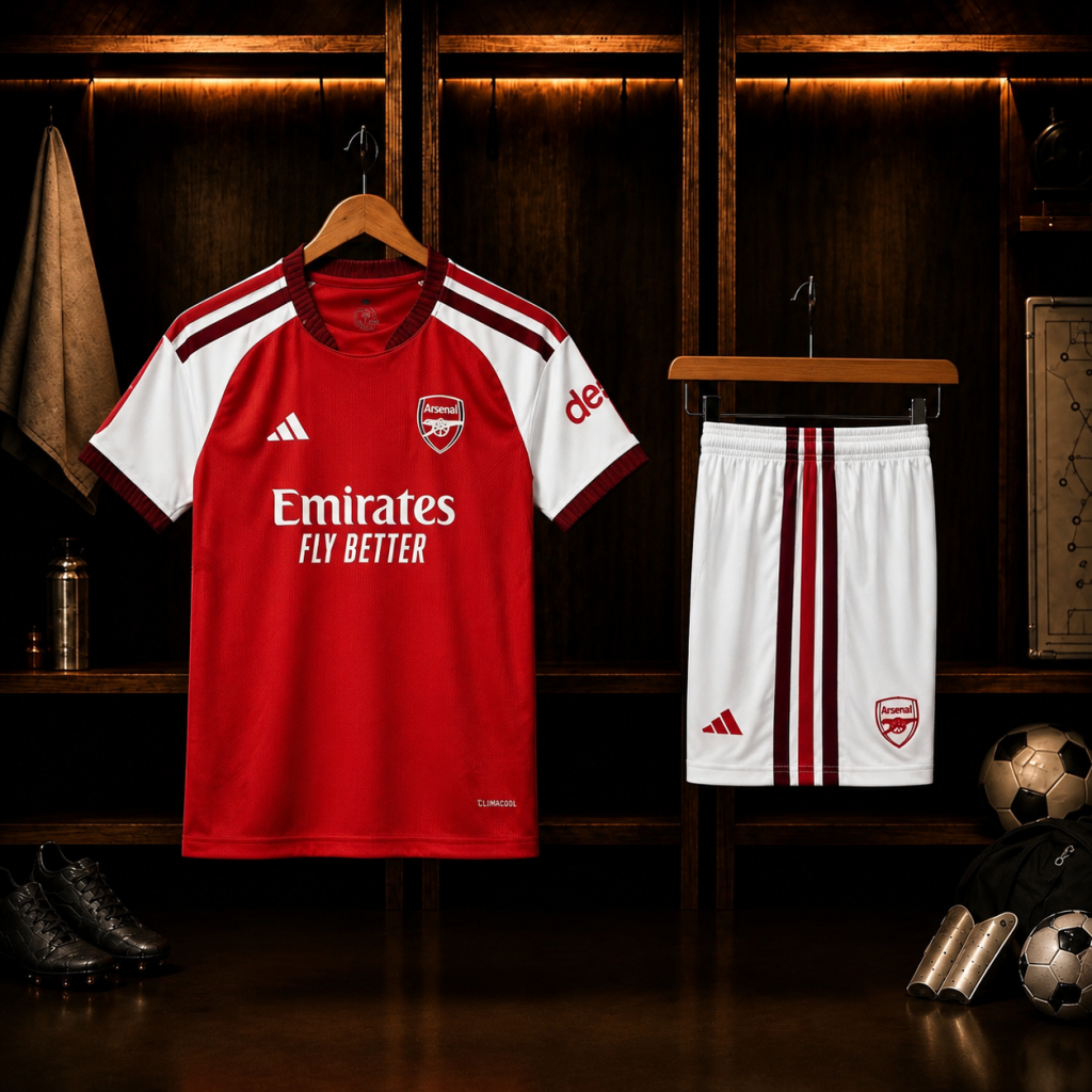 Arsenal 2026-27 Home Kids Kit