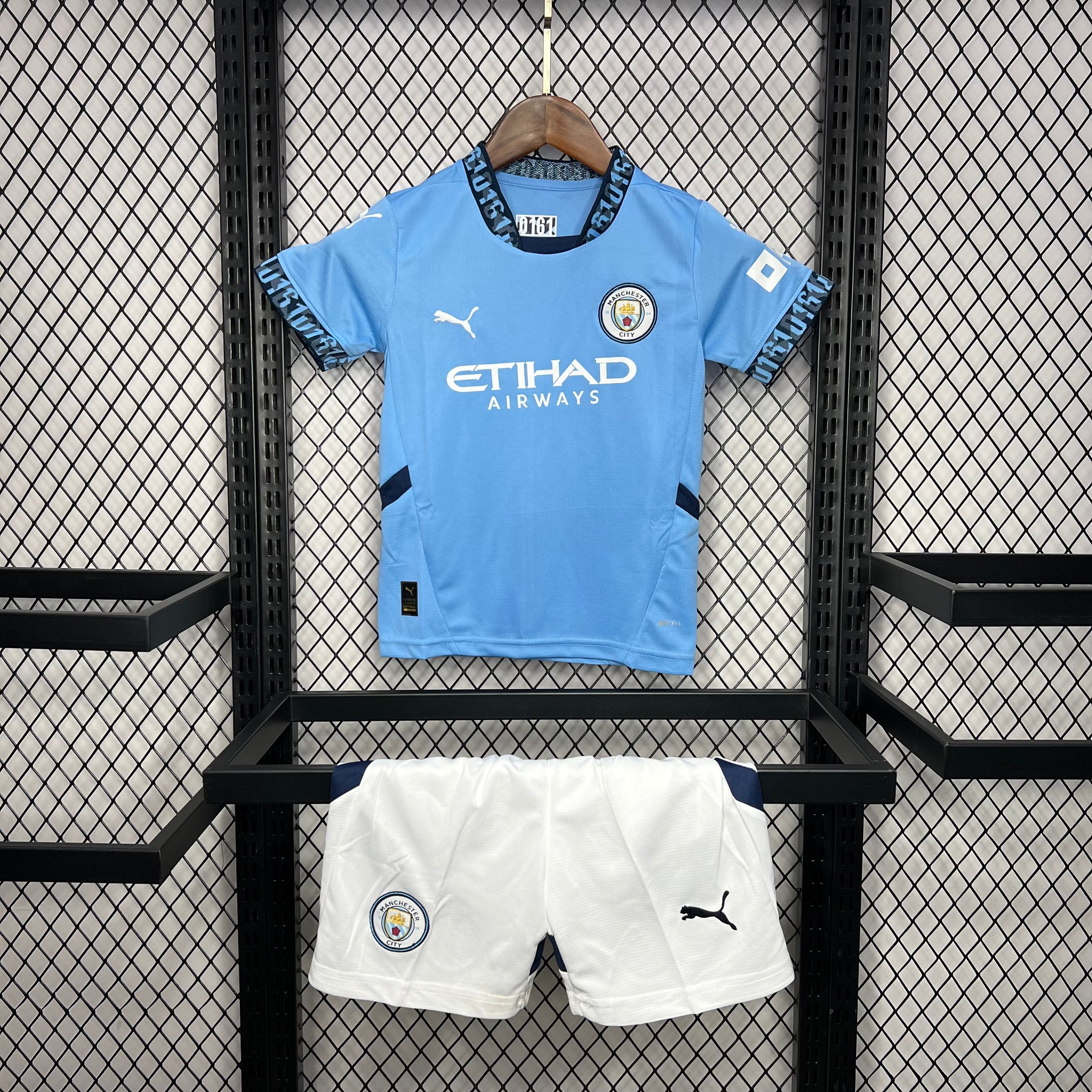 Manchester City 2024-25 Home Kids Kit