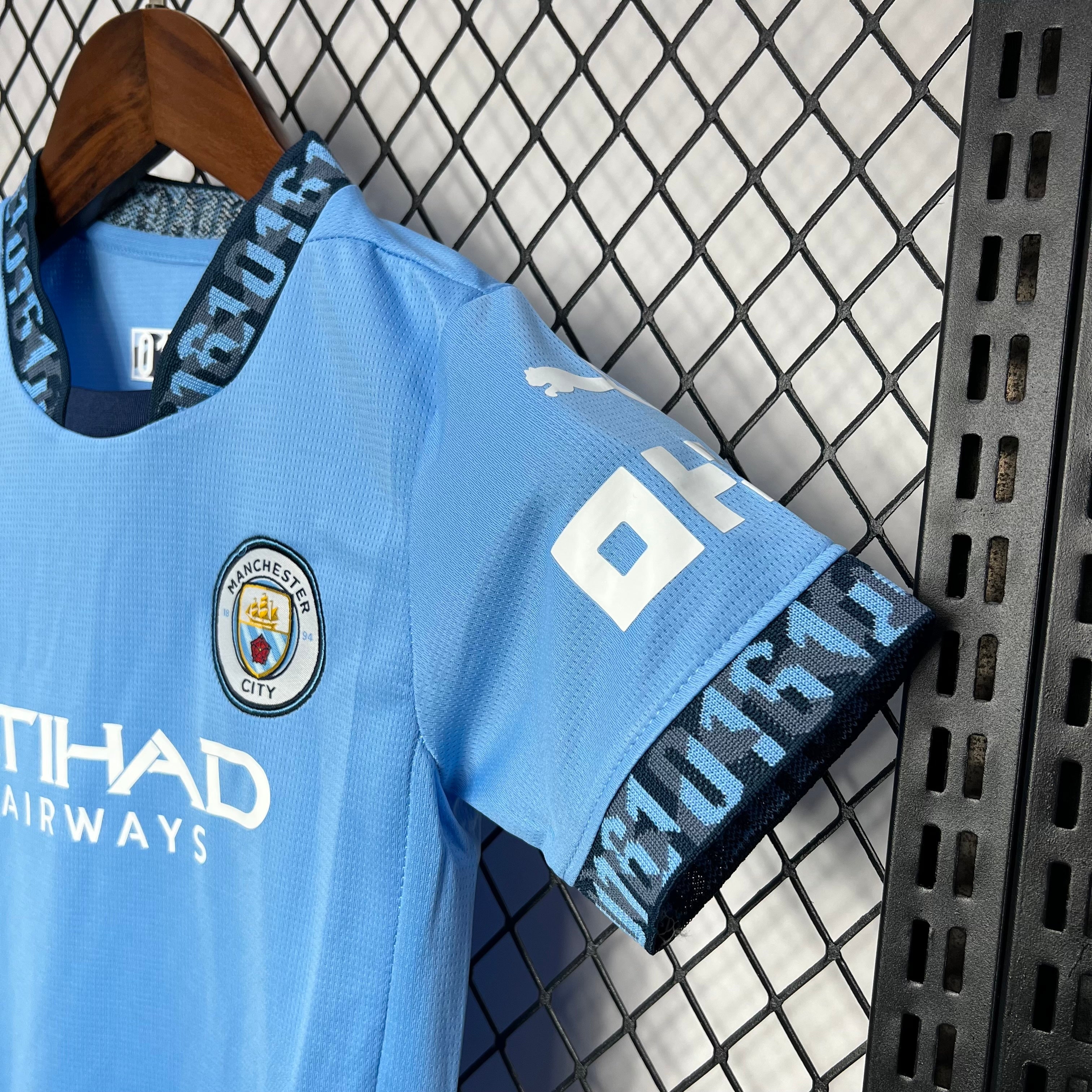 Manchester City 2024-25 Home Kids Kit