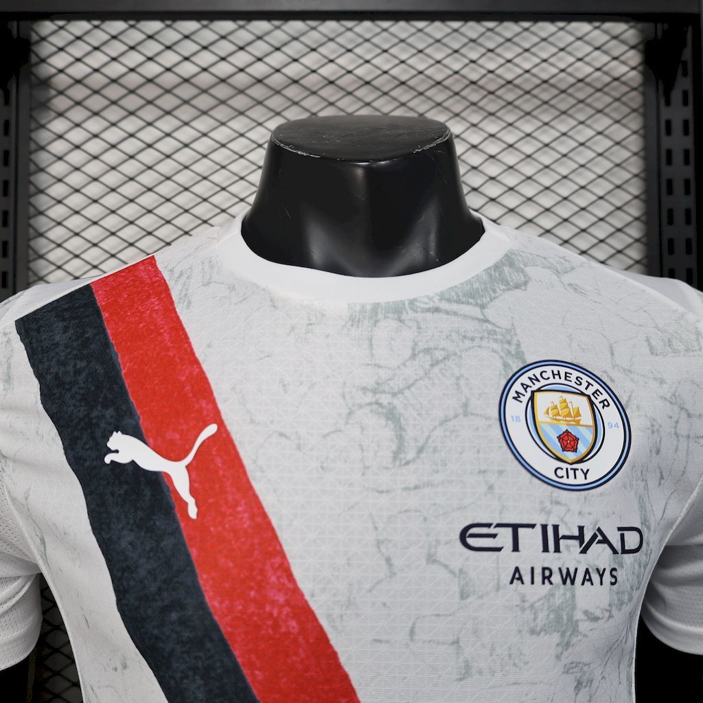 Manchester City 2025-26 Away Jersey Player Version