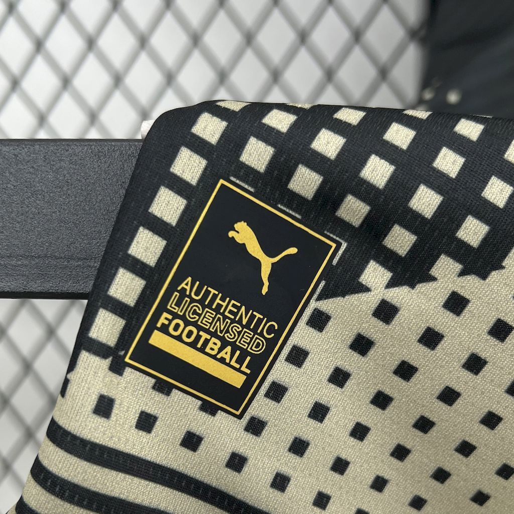 Manchester City 2025-26 Black And Yellow Concept Version Jersey