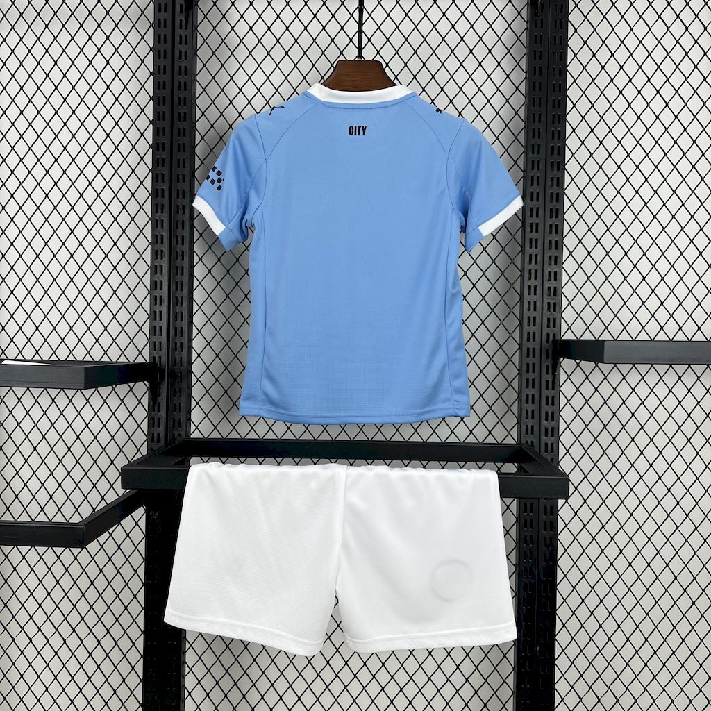 Manchester City Home 2025-26 Kids Kit