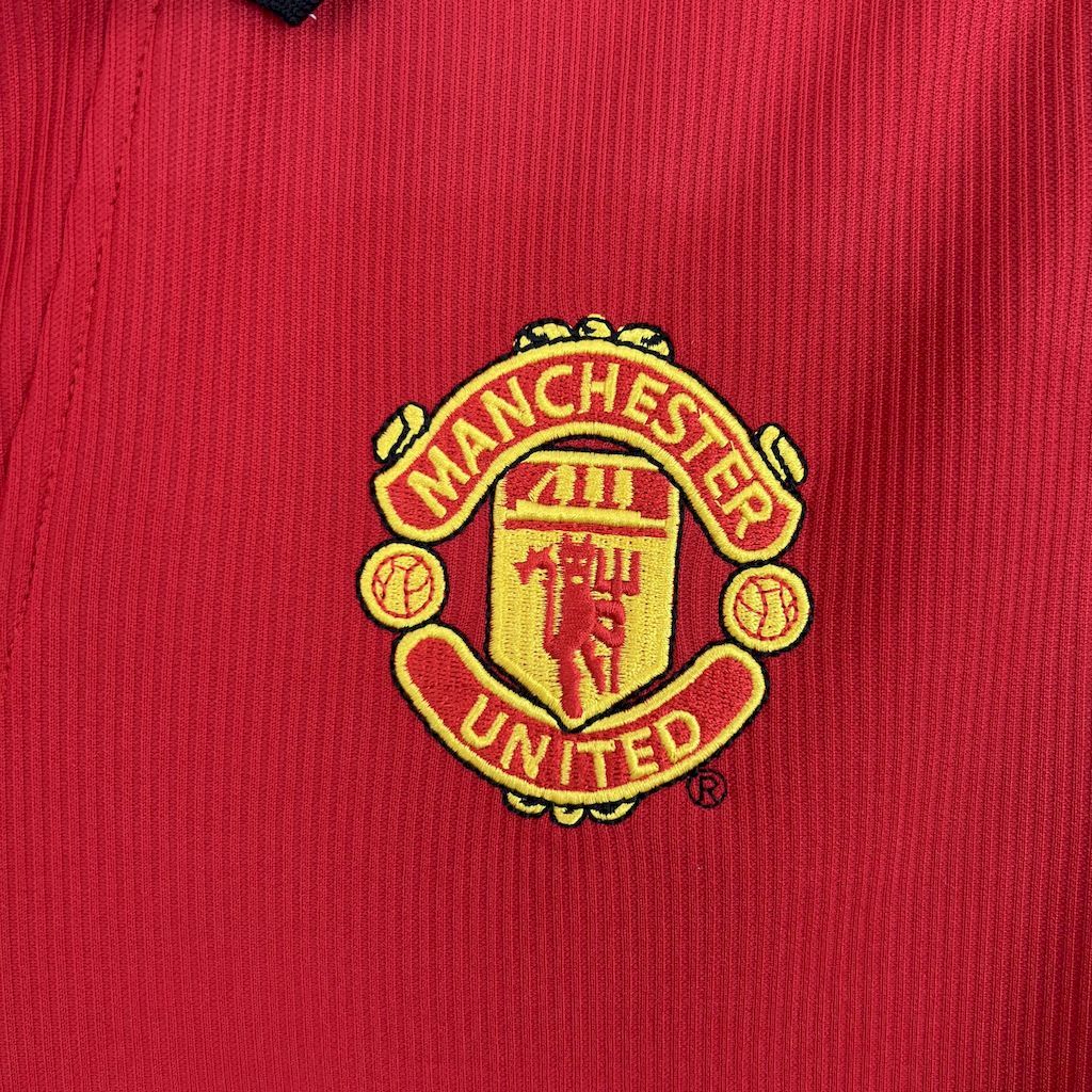 Manchester United 1998-99 Home Long Sleeves Retro Jersey