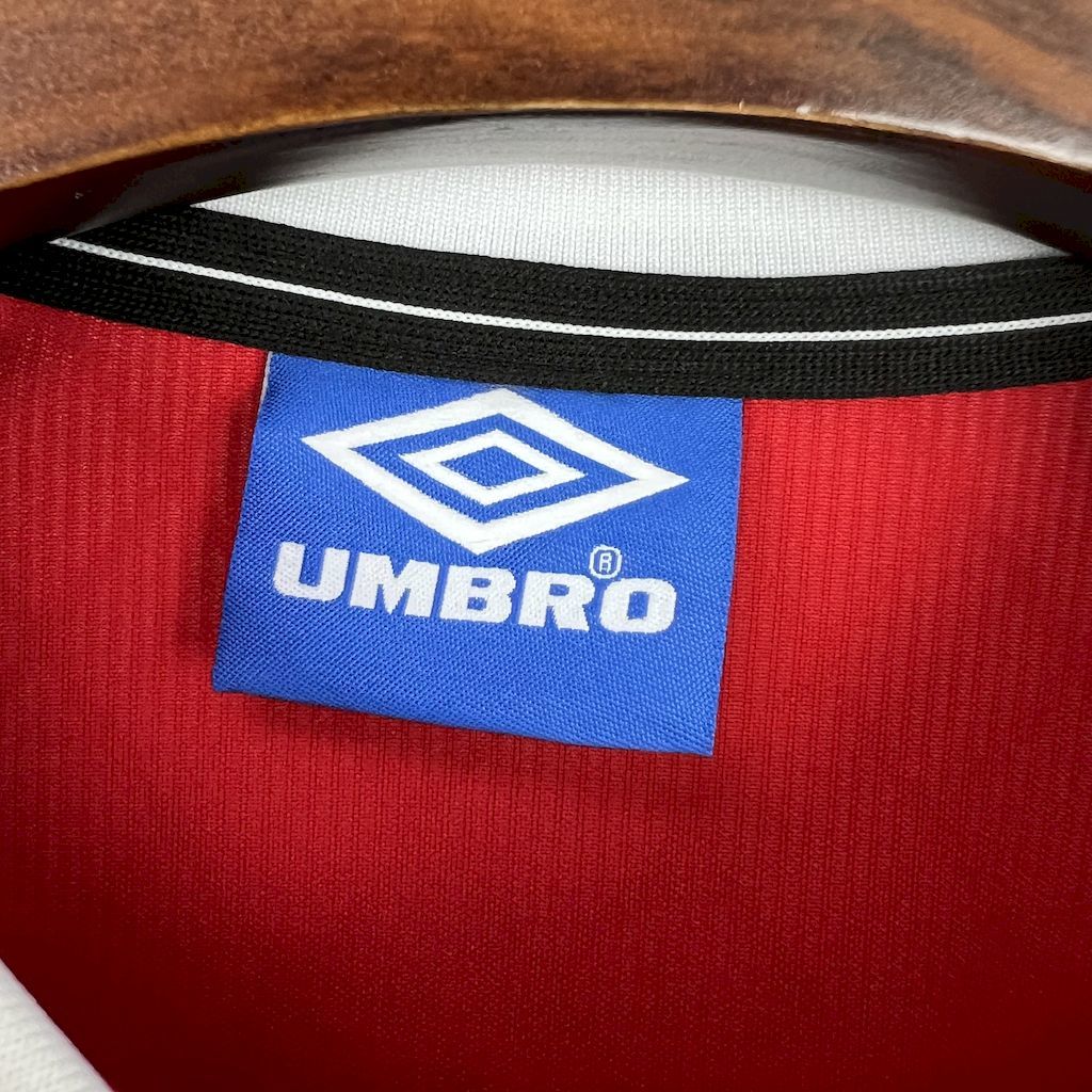 Manchester United 1998-99 Home Long Sleeves Retro Jersey