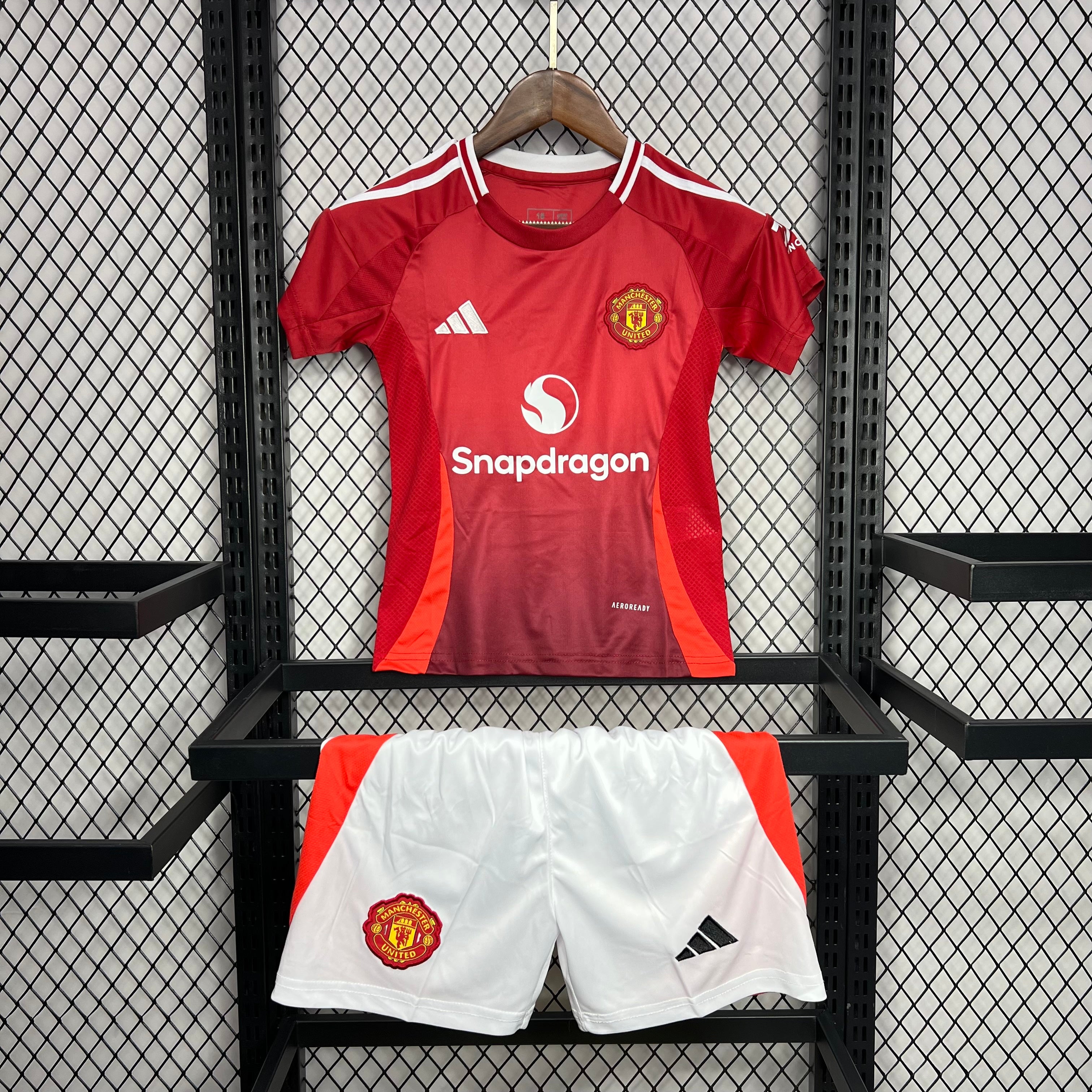 Manchester United 2024-25 Home Kids Kit