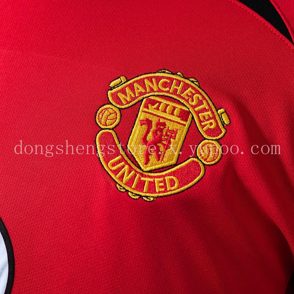 Manchester United Home 2002-04 Long Sleeves Retro Jersey