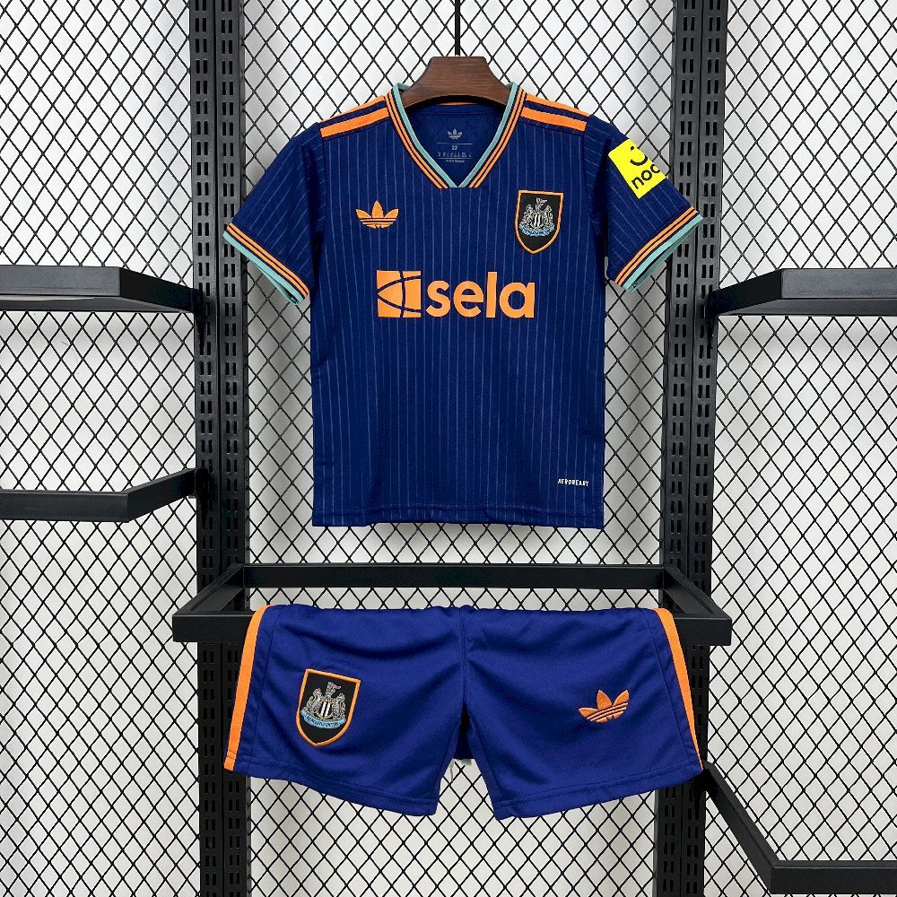 Newcastle United 2025-26 Third Away Kids Kit