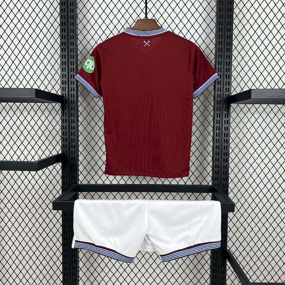 West Ham United 2025-26 Home Kids Kit